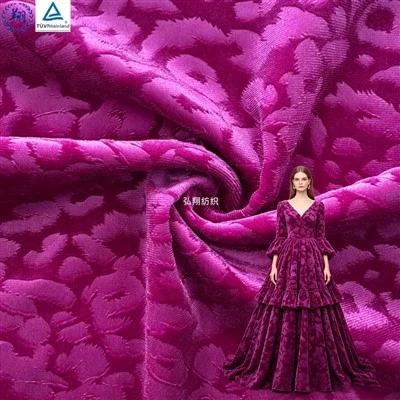 Ployester Vintage Flocked Drapp
